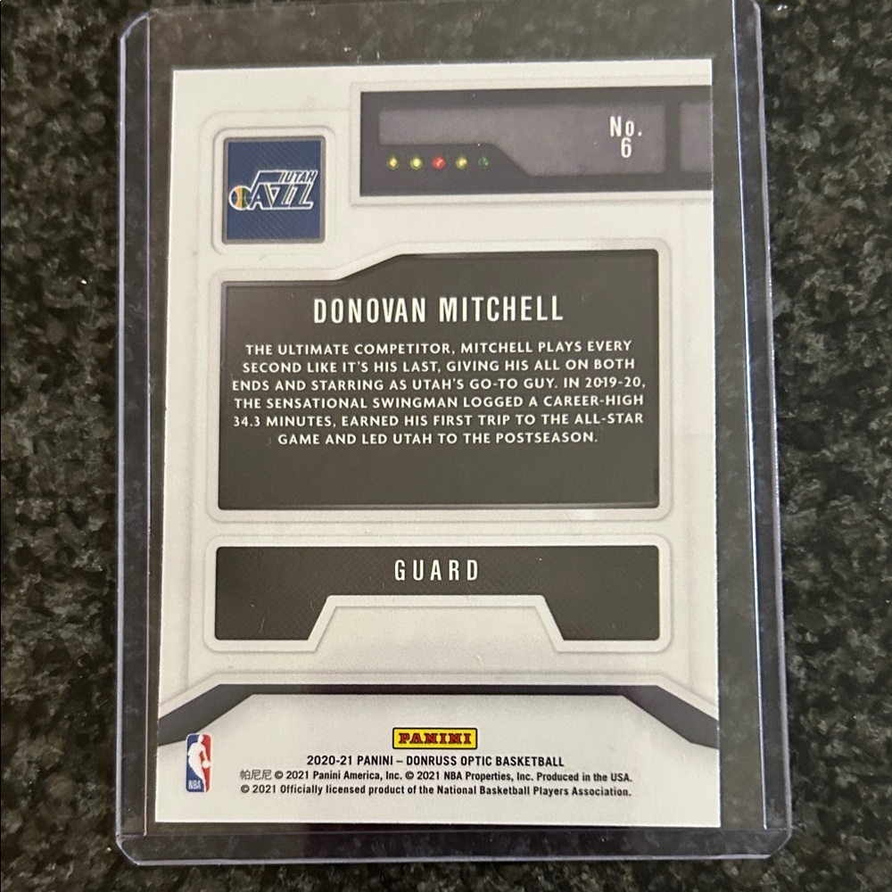 Donovan Mitchell Optic Basketball Card - Picture 2 of 2